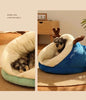 Warm Small Dog Kennel Bed Breathable Dog House Cute Slippers Shaped Dog Bed Cat Sleep Bag Foldable Washable Pet House