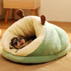 Warm Small Dog Kennel Bed Breathable Dog House Cute Slippers Shaped Dog Bed Cat Sleep Bag Foldable Washable Pet House